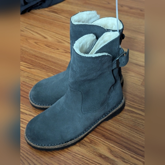 Birkenstock Uppsala Shearling Suede Leather - Picture 3 of 9